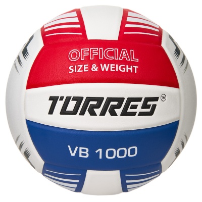 Мяч волейбольный TORRES VB 1000, микрофибра, размер 5