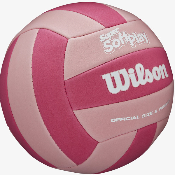 Мяч вол. Wilson Super Soft Play Pink, WV4006002XB, р.5, 18п, ПВХ, маш.сш, розовый