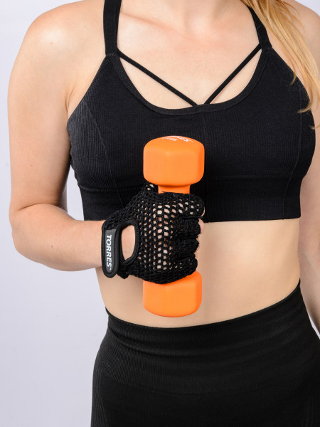 Перчатки для занятий спортом TORRES хлопок, натуральная замша