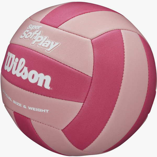 Мяч вол. Wilson Super Soft Play Pink, WV4006002XB, р.5, 18п, ПВХ, маш.сш, розовый