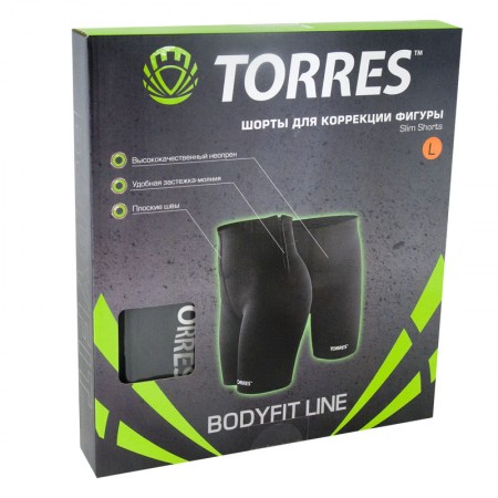 Шорты для коррекции фигуры TORRES, неопрен, размер S (40-42)