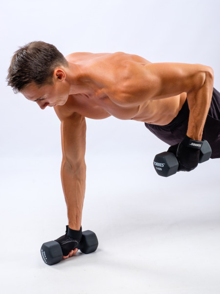 Перчатки для занятий спортом TORRES напульсник, нейлон, натуральная кожа